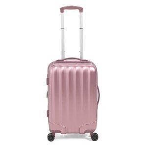 LONDON FOG mauve 20in Madison Hardside Expandable Carry-on Spinner